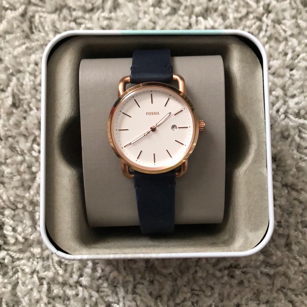 Fossil Commuter Leather Watch